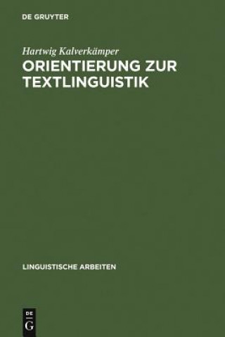 Carte Orientierung Zur Textlinguistik Hartwig Kalverkämper