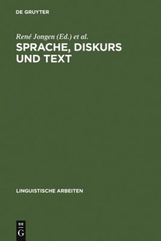 Książka Sprache, Diskurs und Text Sabine De Knop