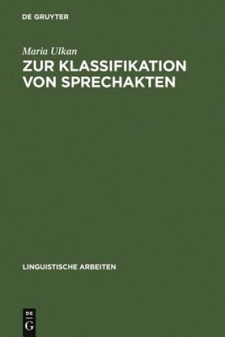 Kniha Zur Klassifikation von Sprechakten Maria Ulkan