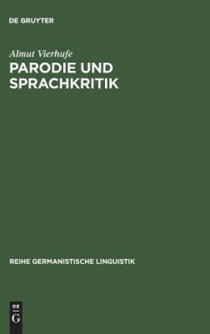 Könyv Parodie Und Sprachkritik Almut Vierhufe