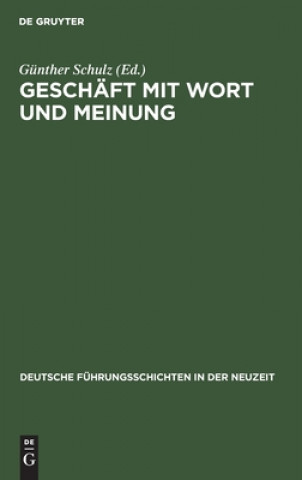 Książka Geschaft Mit Wort Und Meinung Günther Schulz