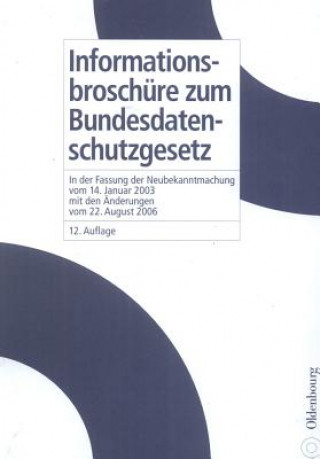 Libro Informationsbroschure Zum Bundesdatenschutzgesetz Oldenbourg