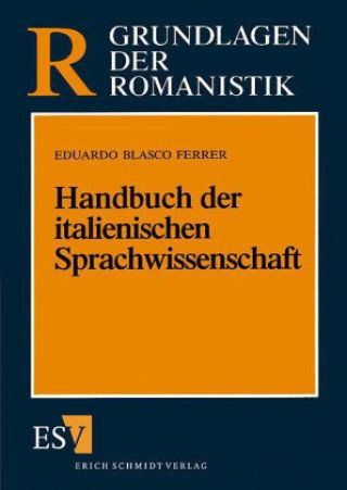 Carte Handbuch der italienischen Sprachwissenschaft Eduardo Blasco Ferrer