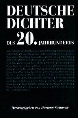 Kniha Deutsche Dichter des 20. Jahrhunderts Hartmut Steinecke