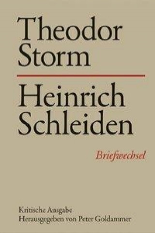 Książka Theodor Storm - Heinrich Schleiden Peter Goldammer