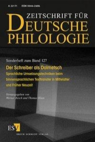 Könyv Der Schreiber als Dolmetsch Werner Besch