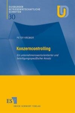 Könyv Konzerncontrolling Peter Kremer
