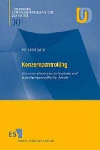 Knjiga Konzerncontrolling Peter Kremer