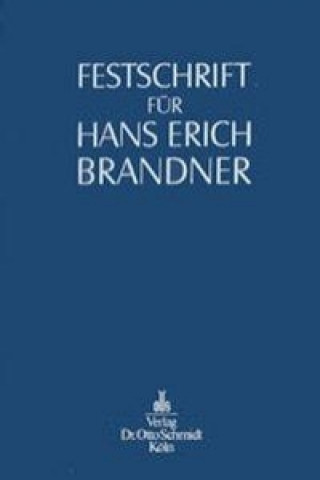 Kniha Festschrift für Hans Erich Brandner Gerd Pfeiffer