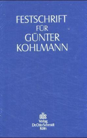 Kniha Festschrift für Günter Kohlmann zum 70. Geburtstag Hans J Hirsch