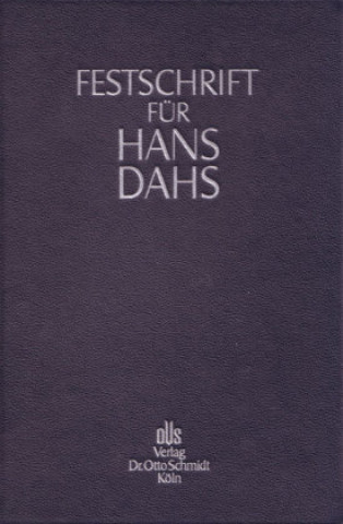 Carte Festschrift für Hans Dahs Günther Jakobs