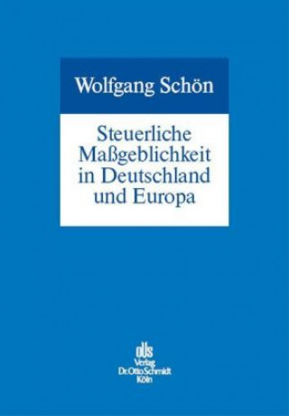 Kniha Steuerliche Maßgeblichkeit in Deutschland und Europa Wolfgang Schön