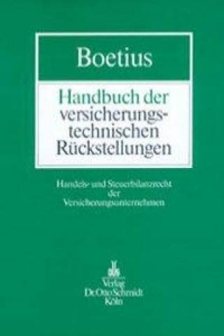 Kniha Handbuch der versicherungstechnischen Rückstellungen Jan Boetius
