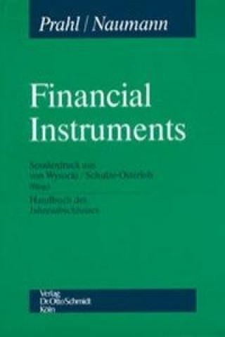 Kniha Financial Instruments Reinhard Prahl
