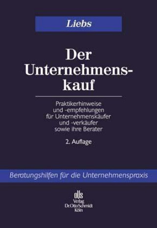 Könyv Der Unternehmenskauf Rüdiger Liebs