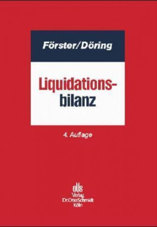 Kniha Liquidationsbilanz Wolfgang Förster