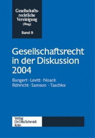 Könyv Gesellschaftsrecht in der Diskussion 2004 