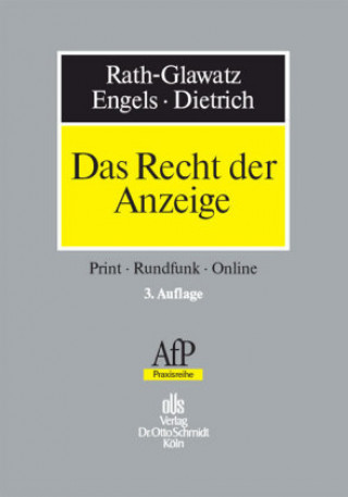 Book Das Recht der Anzeige Michael Rath-Glawatz