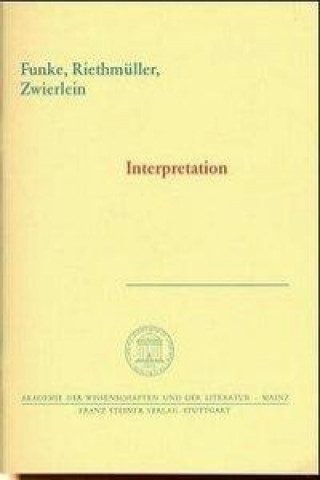 Book Interpretation Gerhard Funke