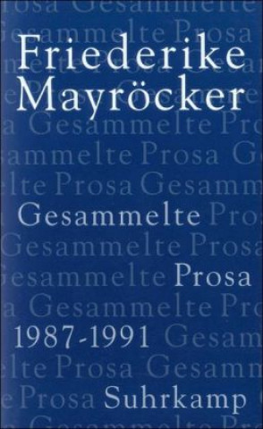 Book Gesammelte Prosa 3 Friederike Mayröcker