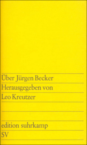 Könyv Über Jürgen Becker Jürgen Becker