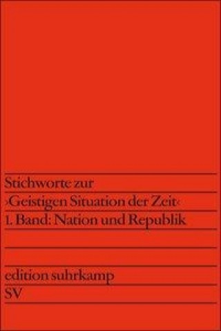 Książka Stichworte zur Geistigen Situation der Zeit Jürgen Habermas