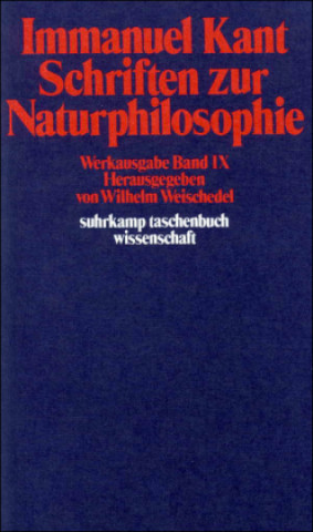 Knjiga Schriften zur Naturphilosophie Immanuel Kant