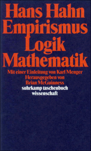 Carte Empirismus, Logik, Mathematik Hans Hahn