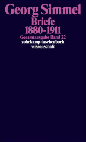 Könyv Gesamtausgabe 22. Briefe 1880 - 1911 Georg Simmel