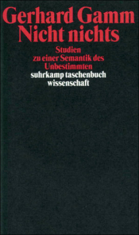 Könyv Nicht nichts Gerhard Gamm