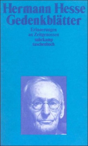 Knjiga Gedenkblätter Hermann Hesse