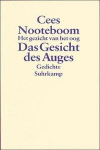 Livre Das Gesicht des Auges. Het gezicht van het oog Cees Nooteboom