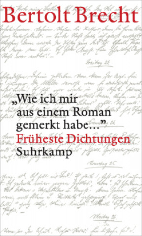 Kniha 'Wie ich mir aus einem Roman gemerkt habe...' Bertolt Brecht