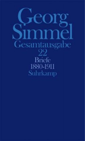 Buch Briefe 1880-1911 Georg Simmel