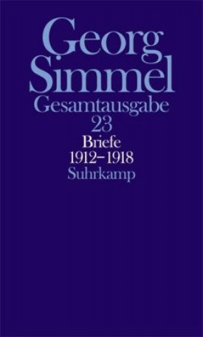 Carte Briefe 1912 - 1918. Jugendbriefe Georg Simmel