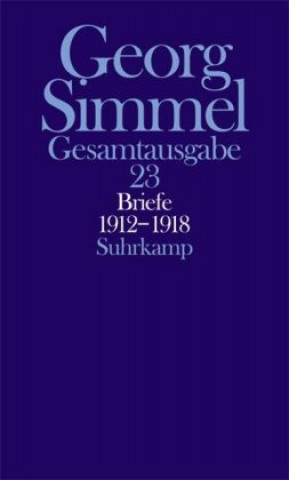 Kniha Briefe 1912 - 1918. Jugendbriefe Georg Simmel