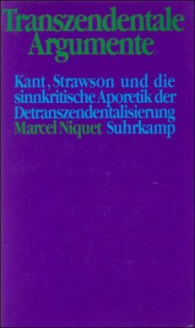 Książka Transzendentale Argumente Marcel Niquet