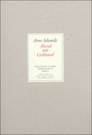 Carte Bargfelder Ausgabe. Standardausgabe. Werkgruppe 4, Band 3 Arno Schmidt