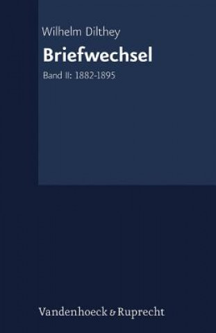 Libro Briefwechsel Wilhelm Dilthey