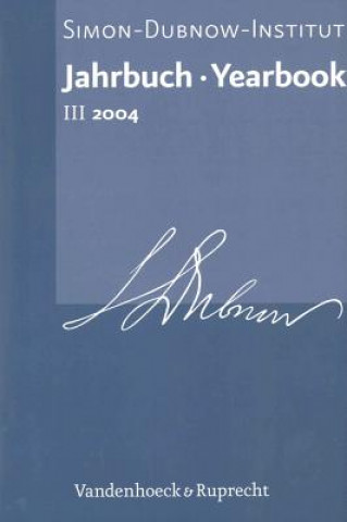 Książka Jahrbuch  des Simon-Dubnow-Instituts /Simon Dubnow Institute Yearbook III/2004 Dan Diner