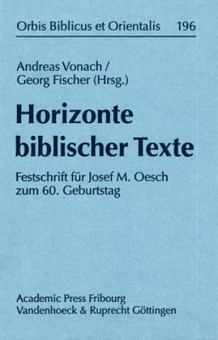 Kniha Horizonte biblischer Texte Georg Fischer SJ