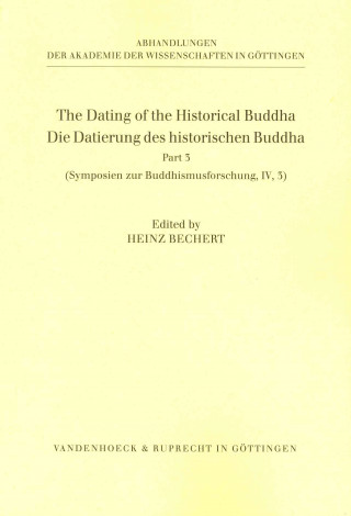 Kniha Symposien zur Buddhismusforschung IV/ 3 Heinz Bechert