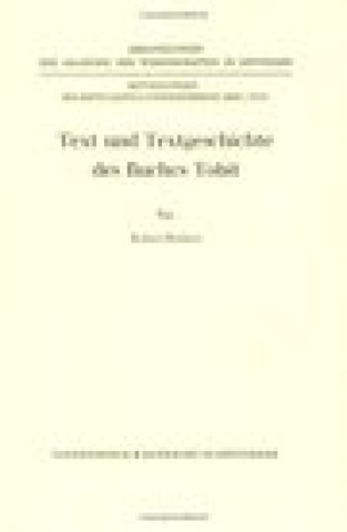 Kniha Text und Textgeschichte des Buches Tobit Robert Hanhart