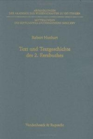 Kniha Text und Textgeschichte des 2. Esrabuches Robert Hanhart