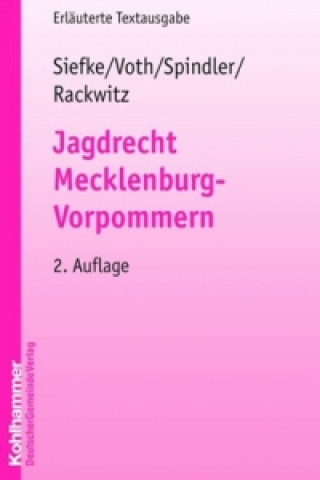 Knjiga Jagdrecht Mecklenburg-Vorpommern Axel Siefke