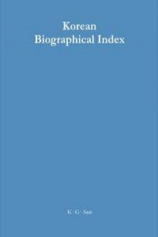 Kniha Korean Biographical Index Axel Frey