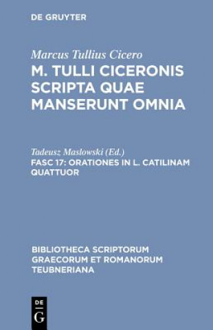 Kniha Orationes in L. Catilinam quattuor Tadeusz Maslowski