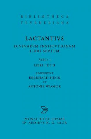 Könyv Libri I et II Lucius Caelius Firmianus Lactantius