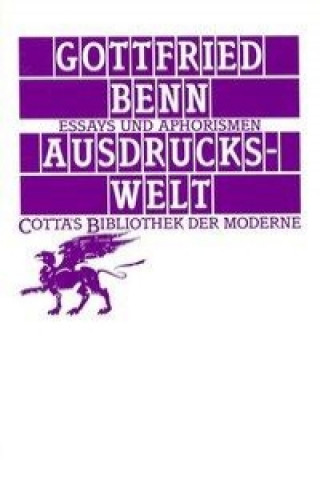 Kniha Ausdruckswelt Benn Gottfried