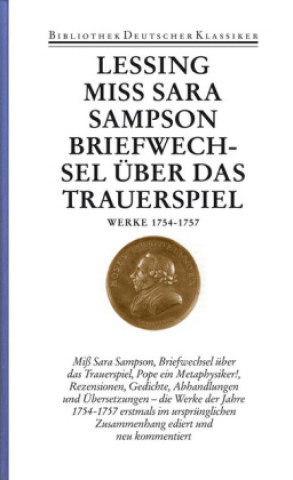 Book Lessing, G: Werke u. Briefe 3 Conrad Wiedemann